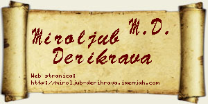 Miroljub Derikrava vizit kartica